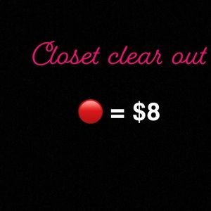 Everything with 🔴 is $8 or less only today